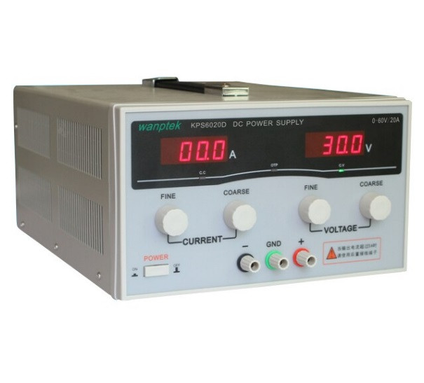 Импульсный лабораторный блок питания Wanptek KPS6020D 0-60V/0-20A 1200W - фото 2 - id-p199063709