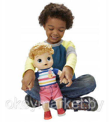 Кукла-мальчик со светлыми волосами "Baby Alive Step ‘n Giggle", фото 2