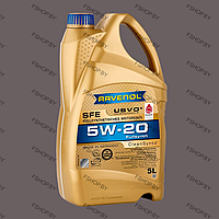 RAVENOL SFE 5w20 - 5 литров ПАО Синтетическое моторное масло Бензиновое-Дизельное