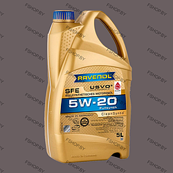 RAVENOL SFE 5w20 - 5 литров — ПАО Синтетическое моторное масло — Бензиновое-Дизельное