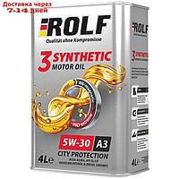 Масло моторное Rolf 5W30, 3-Synthetic, A3/B4, синтетическое, 4 л