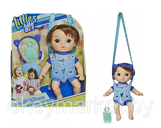 Кукла Baby Alive Малыш с кенгуру Hasbro E7178, фото 3