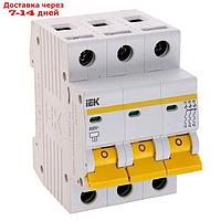 Выключатель автоматический IEK, трехполюсный, C 63 А, ВА 47-100, 10кА, MVA40-3-063-C