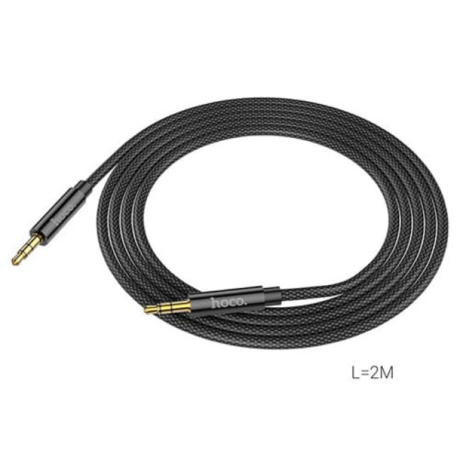 Аудио-кабель AUX Hoco UPA19, длина 2 метра (Чёрный) - фото 4 - id-p199087044