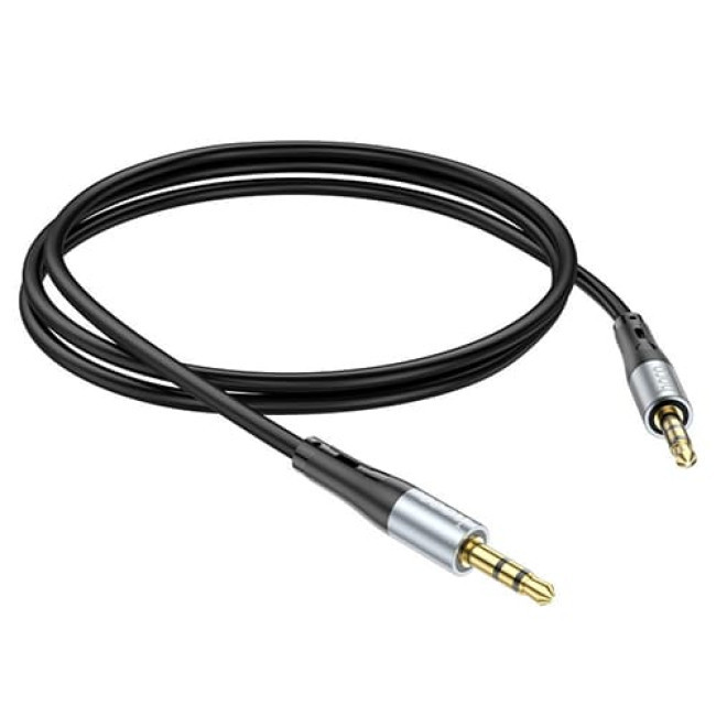 Аудио-кабель AUX Hoco UPA22, длина 1 метр (Чёрный) - фото 3 - id-p199087045
