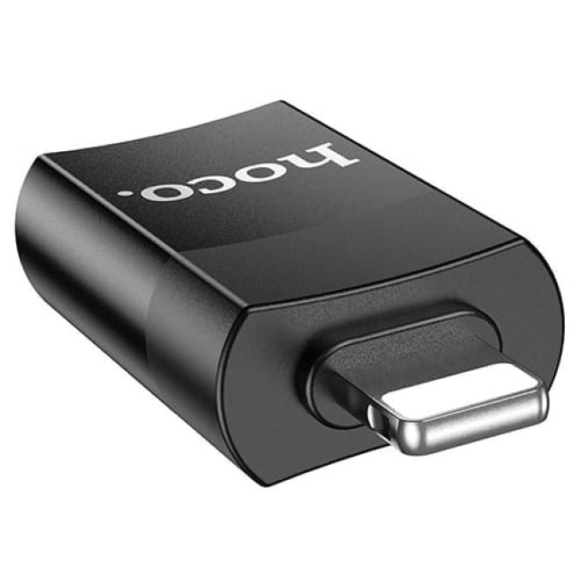 Адаптер OTG Lightning - USB Hoco UA17 (Черный) - фото 5 - id-p199087048