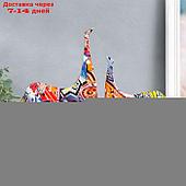 Сувенир полистоун "Кони" граффити набор 2 шт 14х5х21,5; 6х16,3х26,5 см