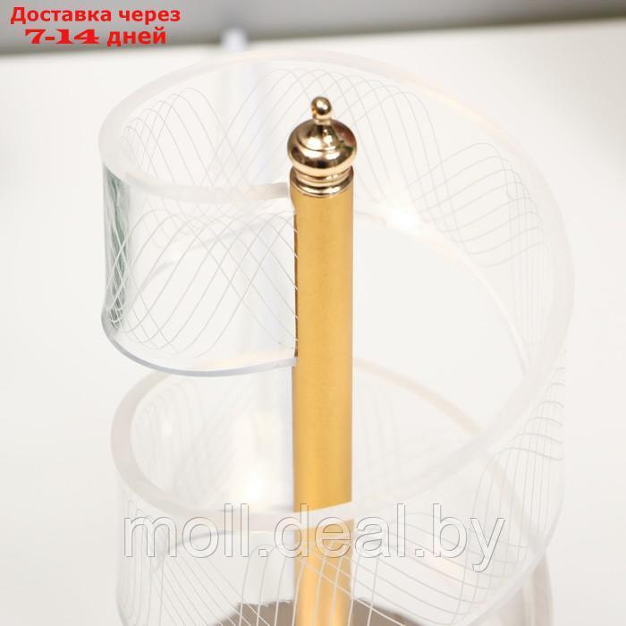 Настольная лампа "Спираль" LED 5Вт золото 11х11х25 см - фото 5 - id-p198971029