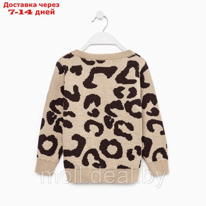 Джемпер детский леопардовый KAFTAN, р.32 (110-116 см) - фото 2 - id-p198972042