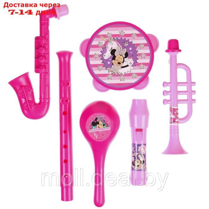 Музыкальные инструменты в наборе, 5 предметов, Минни Маус, цвет розовый SL-05807 - фото 3 - id-p198972056