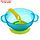 Набор для кормления: миска на присоске с крышкой, ложка, цвет бирюзовый, фото 3