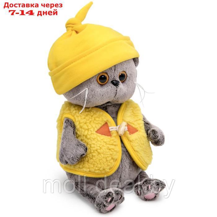 Мягкая игрушка "Басик Baby в шапочке и меховом жилете", 20 см - фото 2 - id-p198968893