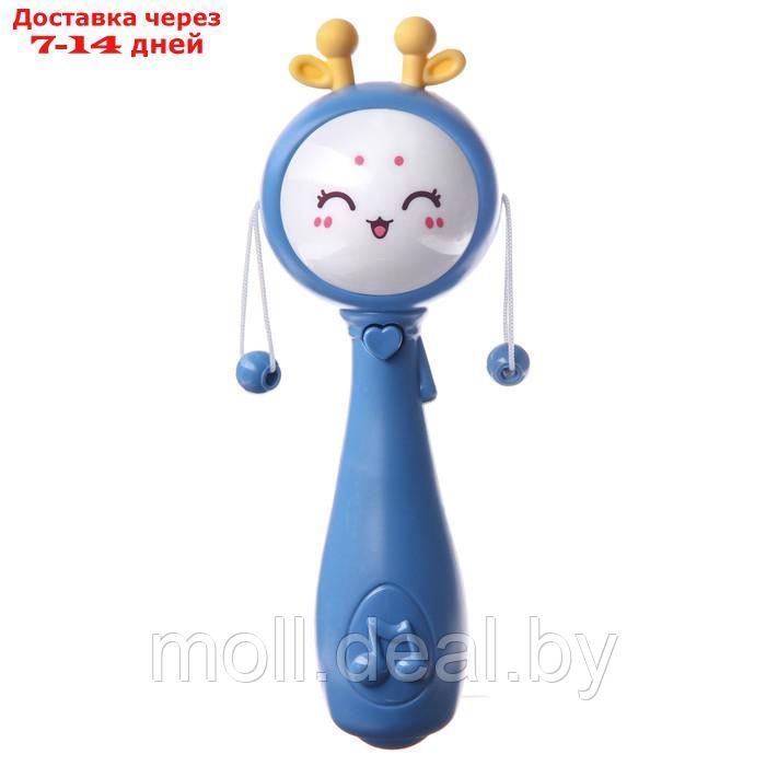 Развивающая игрушка - погремушка "Барабанчик", музыкальная, цвет МИКС - фото 1 - id-p198972645