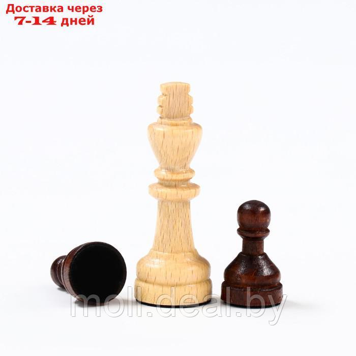 Шахматы ручной работы, 27 х 27 см, король h=6 см. пешка h-2.5 см - фото 4 - id-p198973609