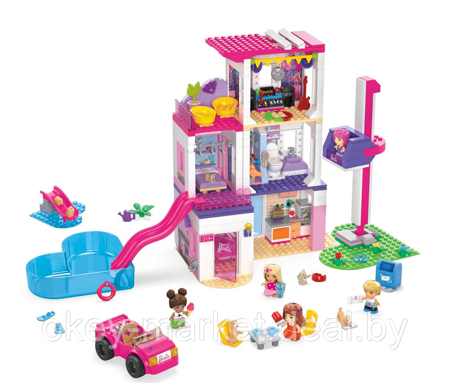 Конструктор Mega Bloks Barbie DreamHouse HHM01 - фото 1 - id-p199089120