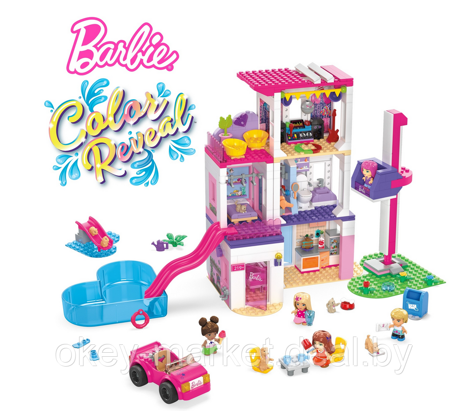 Конструктор Mega Bloks Barbie DreamHouse HHM01 - фото 3 - id-p199089120