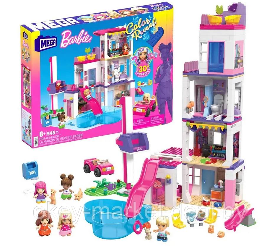 Конструктор Mega Bloks Barbie DreamHouse HHM01 - фото 2 - id-p199089120