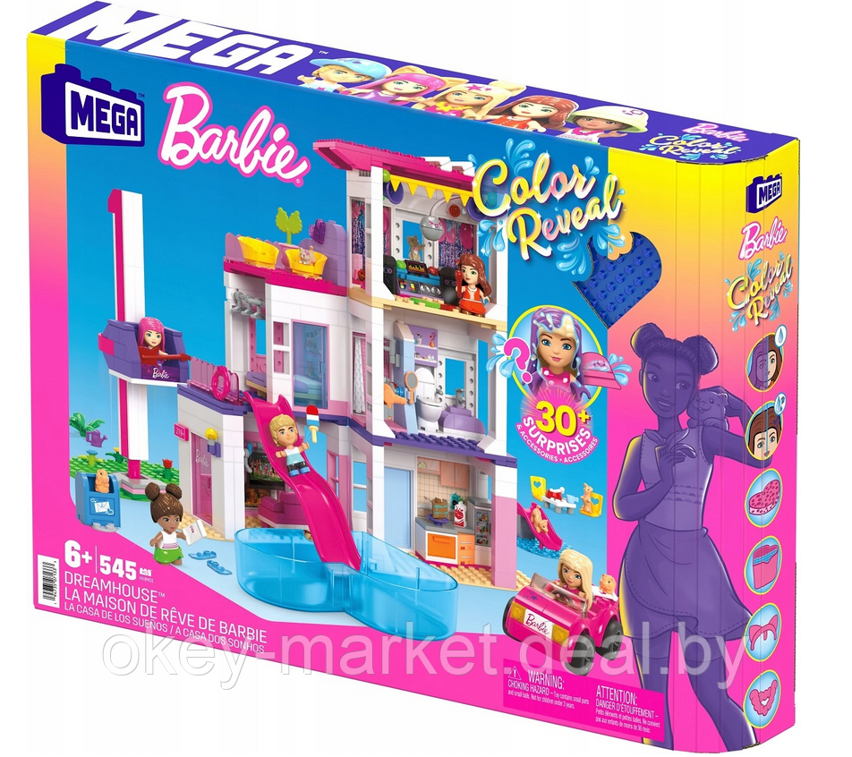 Конструктор Mega Bloks Barbie DreamHouse HHM01 - фото 8 - id-p199089120