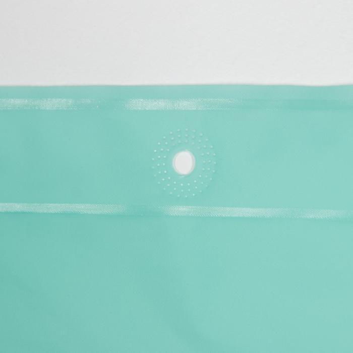 Набор для ванной SAVANNA «Селест»: штора 180×180 см, ковёр 38×69 см, цвет морской волны - фото 2 - id-p199124935