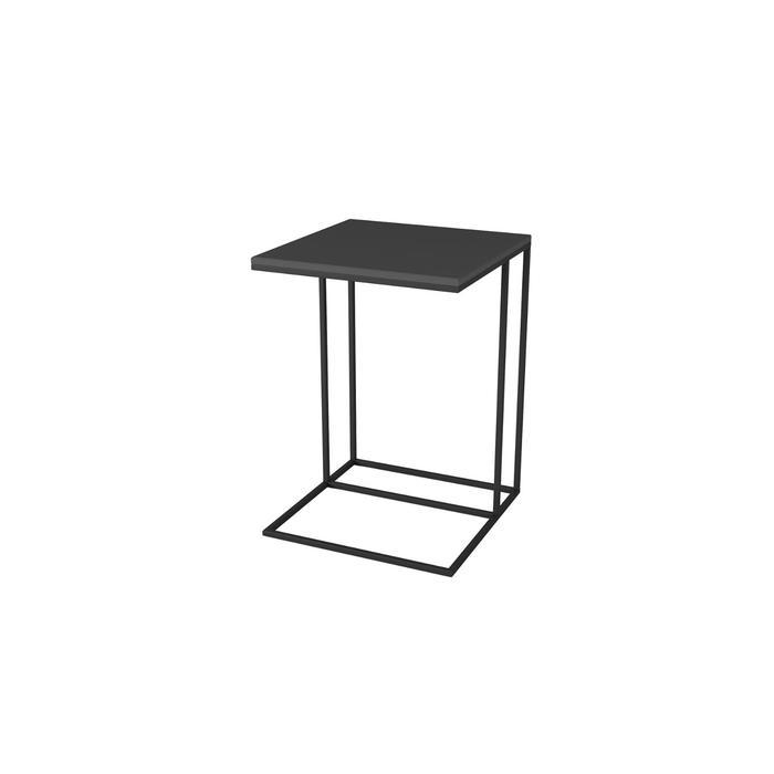 Стол придиванный «Хайгрет», 500 × 500 × 705 мм, металл, МДФ, цвет графит - фото 1 - id-p199099653