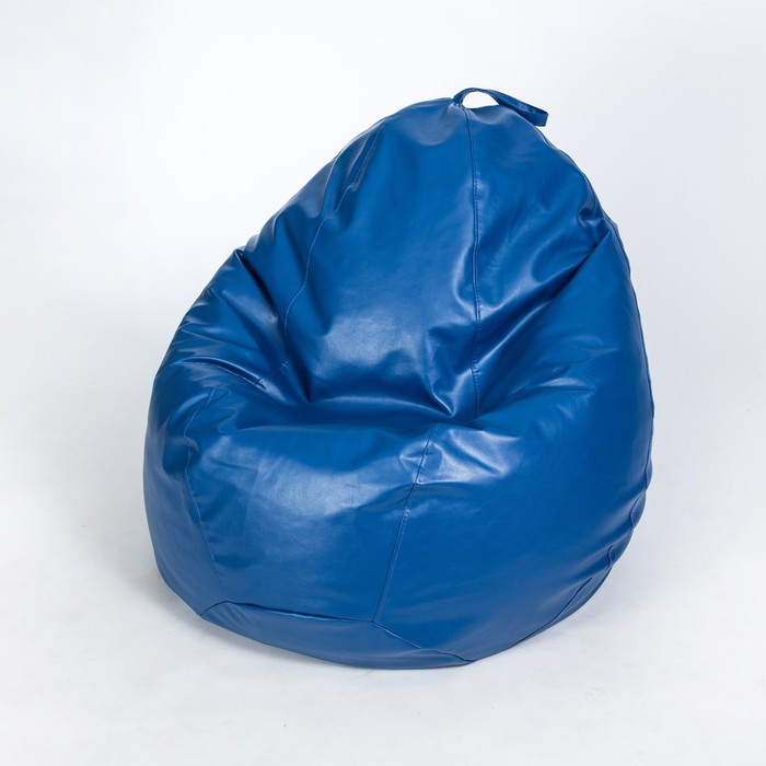 Кресло-мешок «Люкс», ширина 100 см, высота 150 см, цвет синий, экокожа - фото 1 - id-p199120169