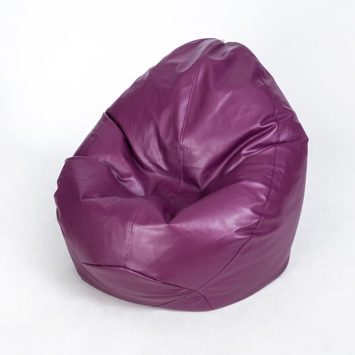 Кресло-мешок «Люкс», ширина 100 см, высота 150 см, цвет фиолетовый, экокожа - фото 1 - id-p199120170
