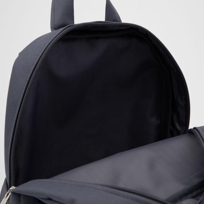 Рюкзак на молнии, наружный карман, светоотражающая полоса, цвет серый - фото 4 - id-p199134900