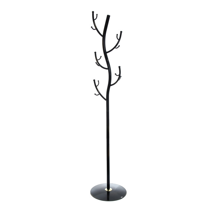 Вешалка напольная ЗМИ «Дерево», 38×38×181 см, цвет чёрный - фото 1 - id-p199109651
