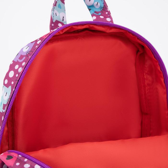 Рюкзак на молнии, наружный карман, светоотражающая полоса, цвет фиолетовый - фото 4 - id-p199134952