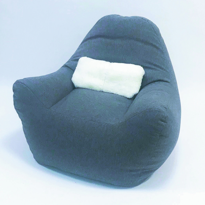 Кресло бескаркасное «Эдем», длина 90 см, ширина 100 см, высота 90 см, цвет серый - фото 1 - id-p199120242