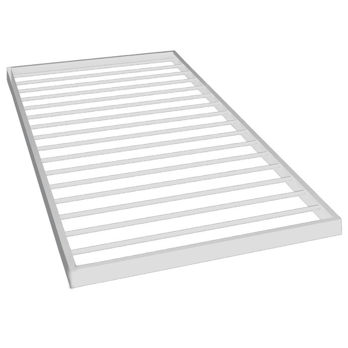 Кровать «Хостел», 800 × 2000 мм, металл, цвет белый - фото 2 - id-p199110706
