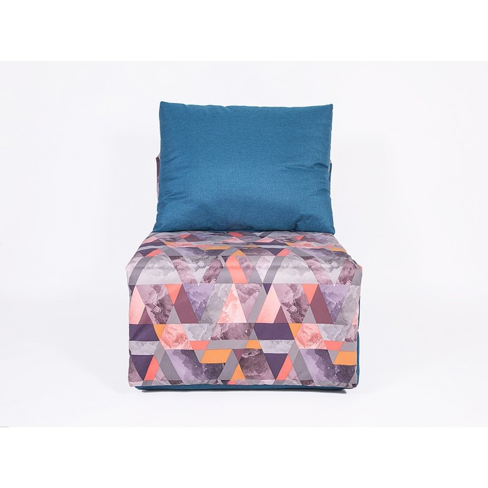 Кресло-кровать «Харви» с накидкой-матрасиком, размер 75×100 см, цвет морской, манговый - фото 2 - id-p199120281