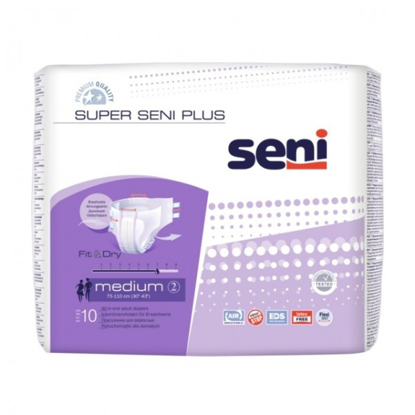 Подгузники для взрослых Super Seni Plus Medium 2 10шт. - фото 1 - id-p199154076