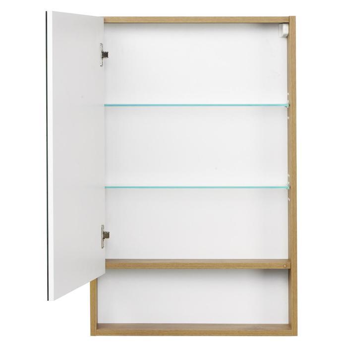 Зеркальный шкаф Aquaton «Сканди 55», цвет белый, дуб рустикальный - фото 2 - id-p199097964