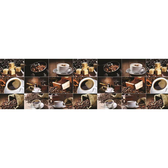 Фартук кухонный ПВХ Кофе 3000х600х1,5 - фото 1 - id-p199107896