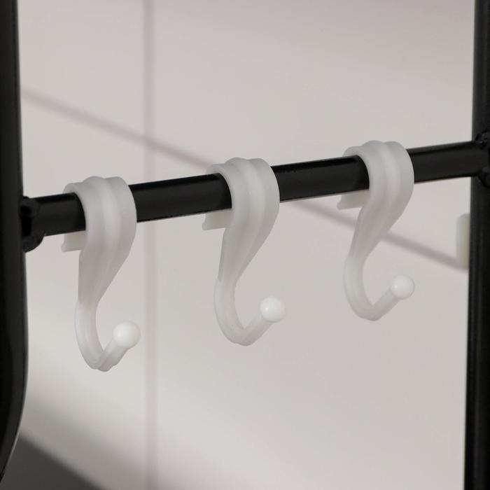 Стеллаж над стиральной машинкой, 65×25×152 см, цвет чёрный - фото 5 - id-p199099000
