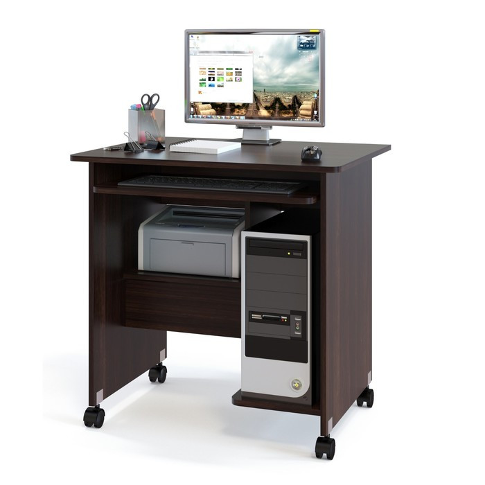 Компьютерный стол, 800 × 600 × 795 мм, цвет венге - фото 1 - id-p199096122