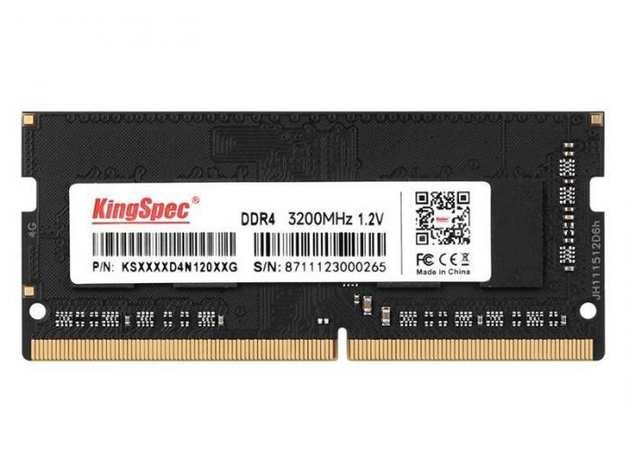 Модуль памяти KingSpec SO-DIMM DDR4 3200Mhz PC25600 CL17 - 8Gb KS3200D4N12008G - фото 1 - id-p199153982