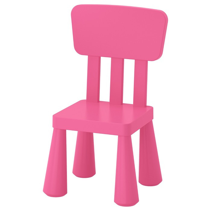 Детский стул МАММУТ, для дома и улицы, розовый - фото 1 - id-p199102163