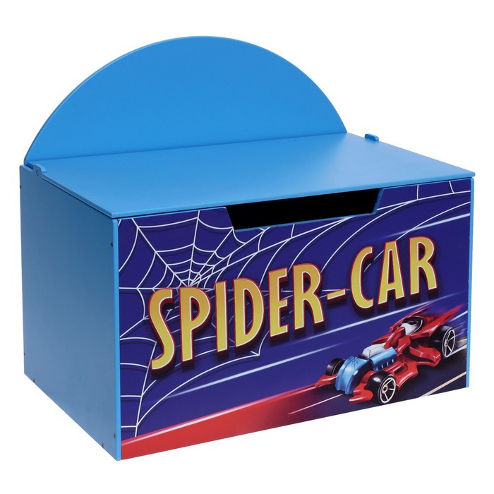 Контейнер-сундук с крышкой SPIDER CAR, цвет синий - фото 1 - id-p199101167