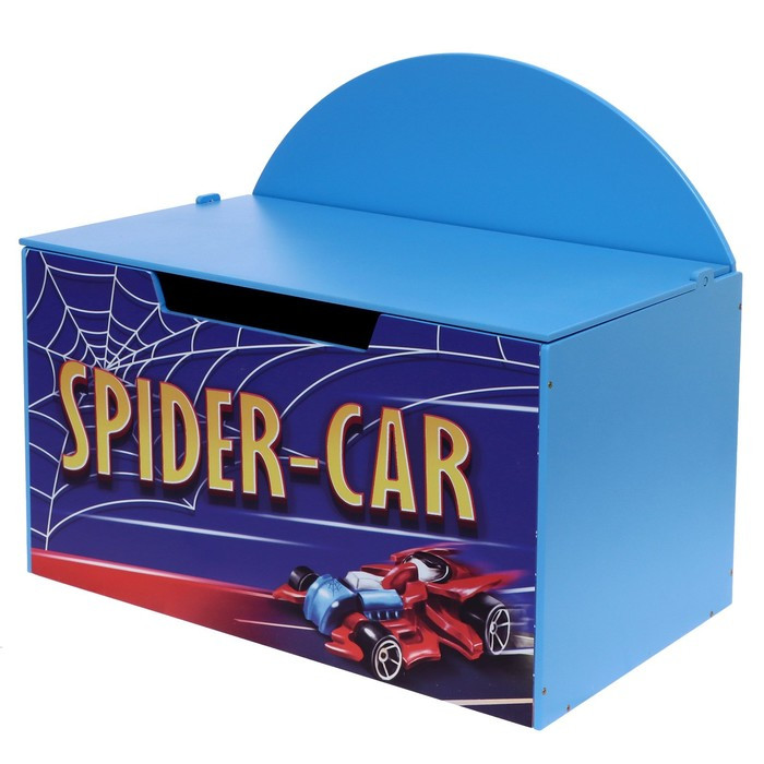 Контейнер-сундук с крышкой SPIDER CAR, цвет синий - фото 3 - id-p199101167