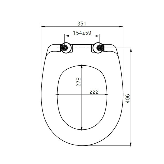 Сиденье для унитаза IDDIS ID 126 Dp Sc, микролифт, дюропласт, белое - фото 2 - id-p199124523