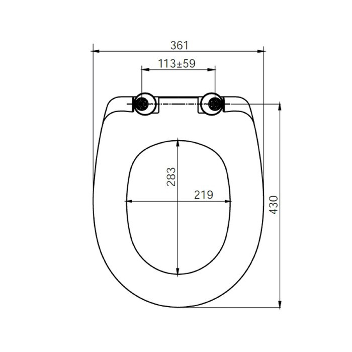 Сиденье для унитаза IDDIS ID 136 Dp Sc, микролифт, дюропласт, белое - фото 2 - id-p199124524