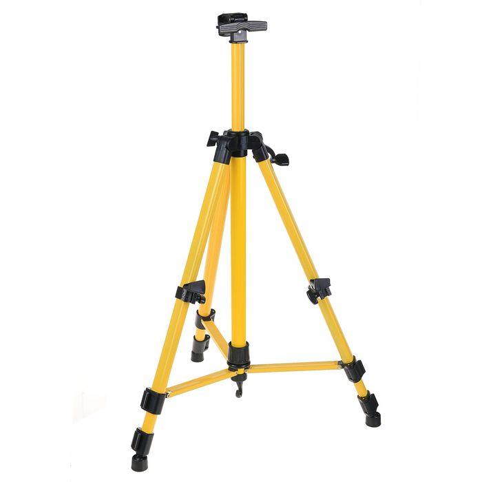 Мольберт телескопический, тренога, металлический, жёлтый, размер 51 - 153 см - фото 1 - id-p199131623