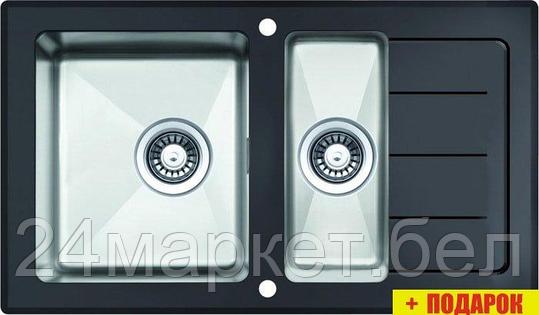 Кухонная мойка ZorG GS 7850-2 (черный), фото 2