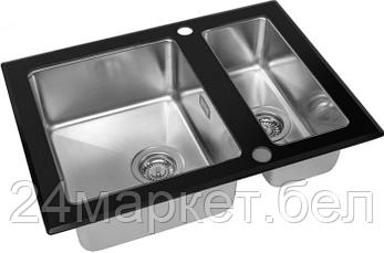 Кухонная мойка ZorG GS 6750-2 (черный), фото 2