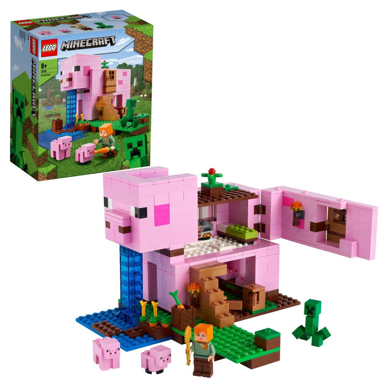 Lego Конструктор LEGO Minecraft "дом-свинья" 21170 - фото 1 - id-p199156917