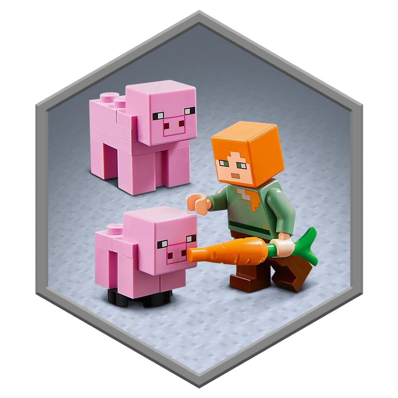 Lego Конструктор LEGO Minecraft "дом-свинья" 21170 - фото 9 - id-p199156917