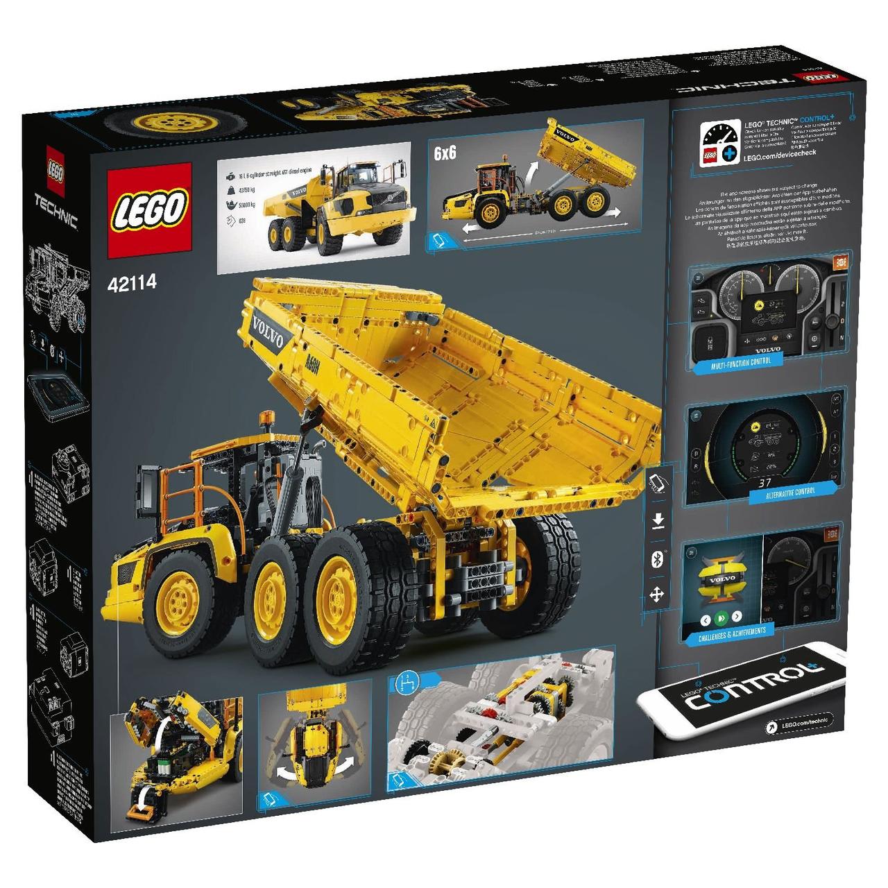 Lego Конструктор LEGO Technic Самосвал Volvo 6*6 42114 - фото 3 - id-p199156918