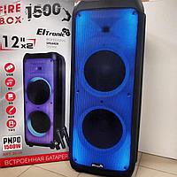 Беспроводная портативная bluetooth колонка Eltronic FIRE BOX 1500 Watts BASS BOOSTER арт. 20-56 с двумя